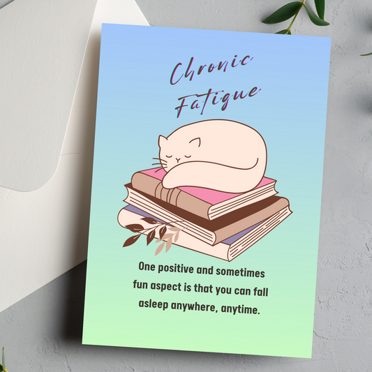 Engage when you can Play if the moment strikes Chronic Fatigue Greeting card - You Are Seen Greetings