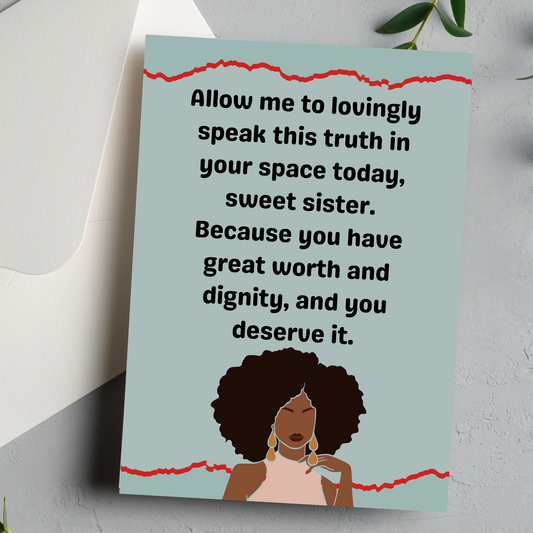 Speaking Truth in Love: A Greeting Card for Survivors