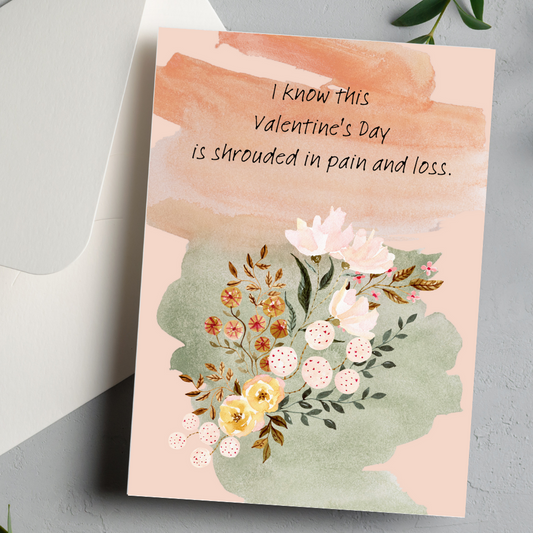 Sympathy for Suicide Valentine's Day Card