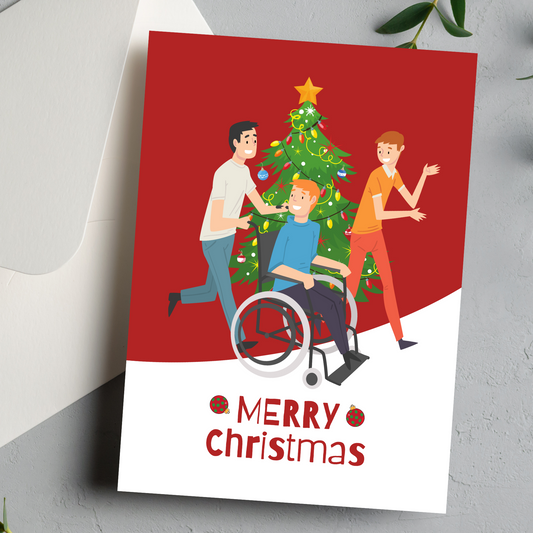 Merry Christmas Greeting Card for Persons with Disabilities - You Are Seen Greetings