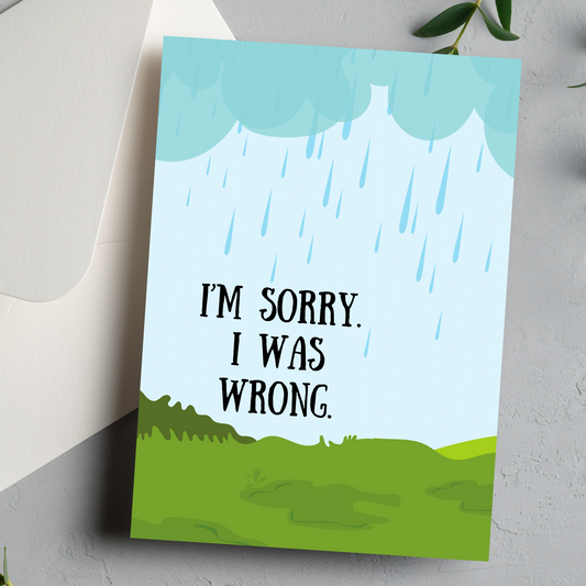 Please forgive me Apology Greeting card