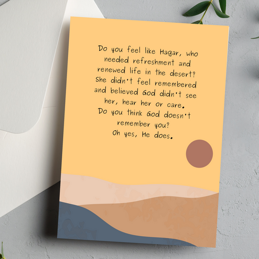 He sees and hears you: Encouragement & Support Greeting card - You Are Seen Greetings