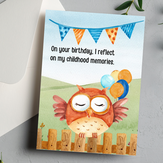 I'm Grateful for the Little Things you Taught Me Birthday Greeting card - You Are Seen Greetings