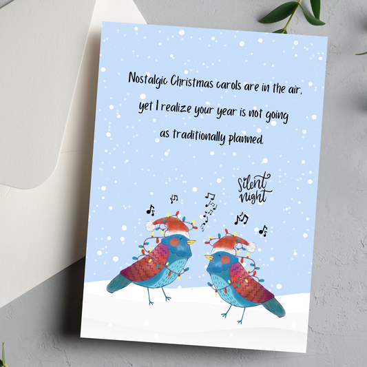 Year Not Going as Planned: Christmas Greeting card with scripture - You Are Seen Greetings