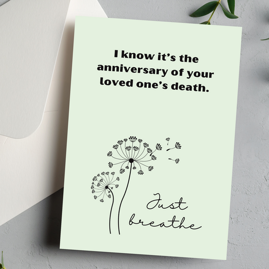 Support on the Anniversary of a Loved One's Death: A Gentle Reminder Greeting Card - You Are Seen Greetings