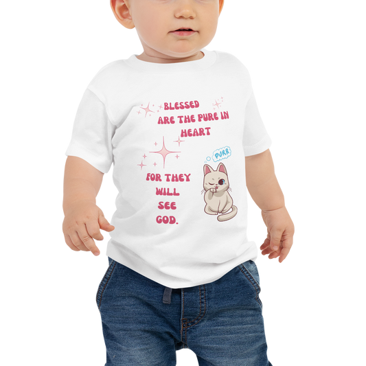 Bible verse Encouraging Bible verse anime kitty cat Baby toddler T-Shirt
