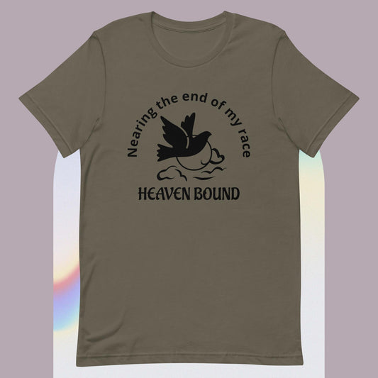 Nearing the End of My Race: Heavenbound Unisex t-shirt - You Are Seen Greetings