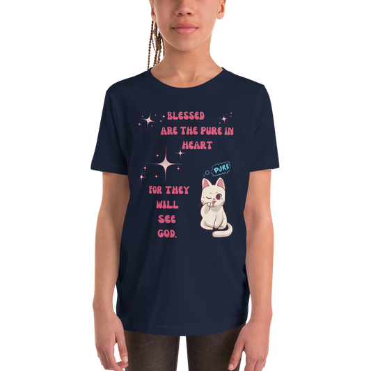 Adorable Anime Cat Youth T-Shirt | Unique & Stylish Kids' Tee